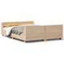 vidaXL Cadre de lit sans matelas 140x200 cm bois massif de pin - 140 x 200 cm
