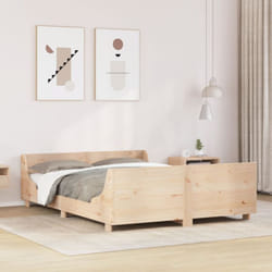 Vidaxl - Cadre de lit sans matelas 140x190 cm bois de pin massif