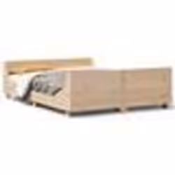 vidaXL Cadre de lit sans matelas 135x190 cm bois de pin massif - 135 x 190 cm