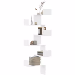 Avec un design pratique, l'étagère d'angle murale est destinée à être le point central de votre salon, chambre à coucher, etc ...