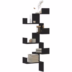 Avec un design pratique, l'étagère d'angle murale est destinée à être le point central de votre salon, chambre à coucher, etc ...