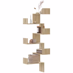 Avec un design pratique, l'étagère d'angle murale est destinée à être le point central de votre salon, chambre à coucher, etc ...