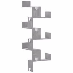 VidaXL 852639 étagères Bois Gris - Vue supplémentaire 6