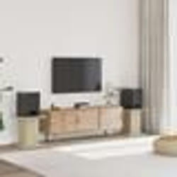 vidaXL Supports de haut-parleurs 2 pcs chêne sonoma bois d'ingénierie