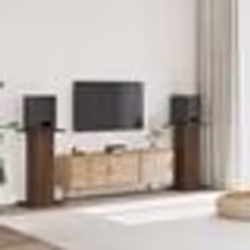 vidaXL Supports de haut-parleurs 2 pcs chêne marron bois d'ingénierie