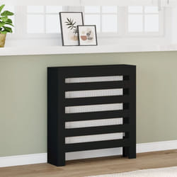 Vidaxl - Cache-radiateur noir 78x20x82 cm bois d'ingénierie