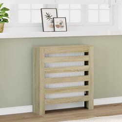 Cache-radiateur chêne sonoma 78x20x82 cm bois d'ingénierie Vidaxl