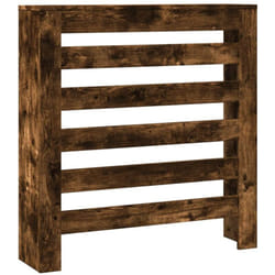 vidaXL Cache-radiateur chêne fumé 78x20x82 cm bois d'ingénierie