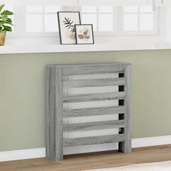 vidaXL Cache-radiateur sonoma gris 78x20x82 cm bois d'ingénierie