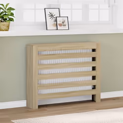 vidaXL Cache-radiateur chêne sonoma 104x20x82 cm bois d'ingénierie