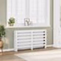 vidaXL Cache-radiateur blanc 149x20x82 cm bois d'ingénierie