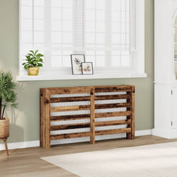 vidaXL Cache-radiateur vieux bois 149x20x82 cm bois d'ingénierie