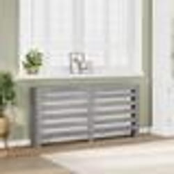 vidaXL Cache-radiateur sonoma gris 175x20x82 cm bois d'ingénierie