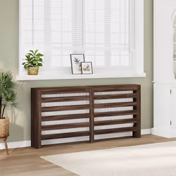vidaXL Cache-radiateur chêne marron 175x20x82 cm bois d'ingénierie
