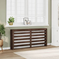 vidaXL Cache-radiateur chêne marron 175x20x82 cm bois d'ingénierie
