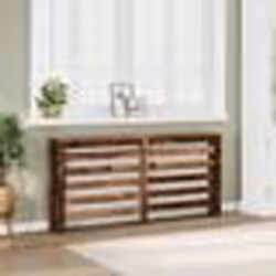 vidaXL Cache-radiateur vieux bois 175x20x82 cm bois d'ingénierie