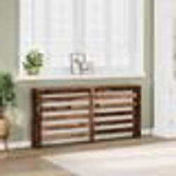 vidaXL Cache-radiateur vieux bois 175x20x82 cm bois d'ingénierie