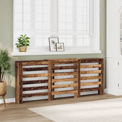 Vidaxl - Cache-radiateur vieux bois 205x21,5x83,5 cm bois d'ingénierie