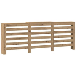 vidaXL Cache-radiateur chêne artisanal 205x21,5x83,5 cm