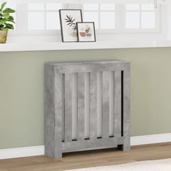 Vidaxl - Cache-radiateur gris béton 78x20x82 cm bois d'ingénierie
