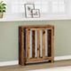 vidaXL Cache-radiateur vieux bois 78x20x82 cm bois d'ingénierie