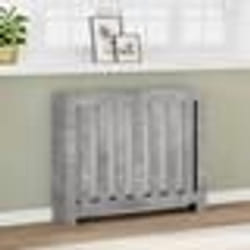 vidaXL Cache-radiateur gris béton 104x20x82 cm bois d'ingénierie