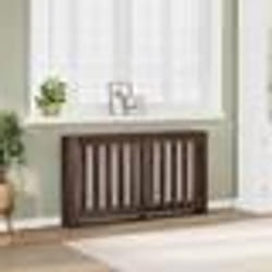 vidaXL Cache-radiateur chêne marron 149x20x82 cm bois d'ingénierie