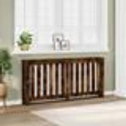 vidaXL Cache-radiateur chêne fumé 175x20x82 cm bois d'ingénierie