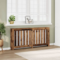 vidaXL Cache-radiateur vieux bois 175x20x82 cm bois d'ingénierie