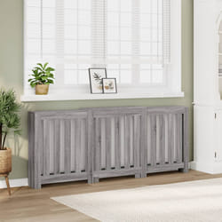vidaXL Cache-radiateur sonoma gris 205x21,5x83,5 cm bois d'ingénierie