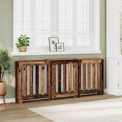 vidaXL Cache-radiateur vieux bois 205x21,5x83,5 cm bois d'ingénierie