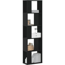 Vidaxl - Bibliothèque 5 niveaux noir 45x23,5x162,5 cm bois d'ingénierie