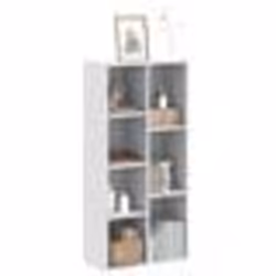 vidaXL Bibliothèque blanc 50x25x105 cm bois d'ingénierie
