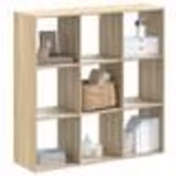 vidaXL Bibliothèque chêne sonoma 102x32x102 cm bois d'ingénierie