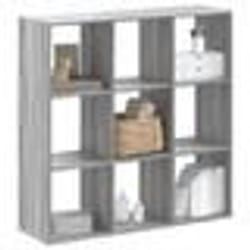vidaXL Bibliothèque sonoma gris 102x32x102 cm bois d'ingénierie