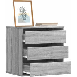 Commode d'angle sonoma gris 60x41x58 cm bois d'ingénierie Vidaxl