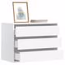 vidaXL Commode d'angle blanc 80x41x58 cm bois d'ingénierie