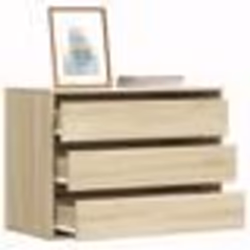 vidaXL Commode d'angle chêne sonoma 80x41x58 cm bois d'ingénierie