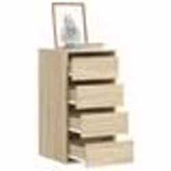 vidaXL Commode d'angle chêne sonoma 40x41x76 cm bois d'ingénierie