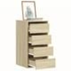 vidaXL Commode d'angle chêne sonoma 40x41x76 cm bois d'ingénierie