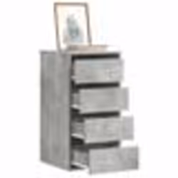 vidaXL Commode d'angle gris béton 40x41x76 cm bois d'ingénierie