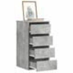 vidaXL Commode d'angle gris béton 40x41x76 cm bois d'ingénierie