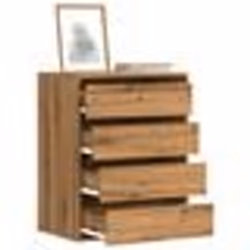 vidaXL Commode d'angle chêne artisanal 60x41x76 cm bois d'ingénierie