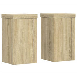 Supports pour plantes 2 pcs chêne sonoma bois d'ingénierie Vidaxl