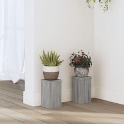 Vidaxl - Supports pour plantes 2 pcs sonoma gris bois d'ingénierie