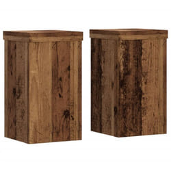 Vidaxl - Supports pour plantes 2 pcs vieux bois bois d'ingénierie