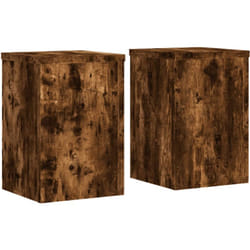 Supports pour plantes 2 pcs chêne fumé bois d'ingénierie vidaXL