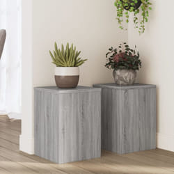 Vidaxl - Supports pour plantes 2 pcs sonoma gris bois d'ingénierie