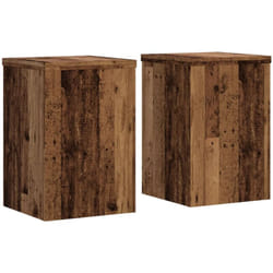 Vidaxl - Supports pour plantes 2 pcs vieux bois bois d'ingénierie
