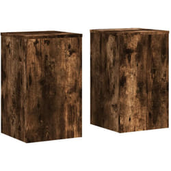 Vidaxl - Supports pour plantes 2 pcs chêne fumé bois d'ingénierie